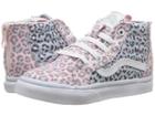 Vans Kids Sk8-hi Zip (toddler) ((two-tone Leopard) Chalk Pink/baby Blue) Girls Shoes