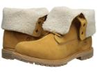 Timberland Authentics Teddy Fleece Fold-down (wheat) Women's Lace-up Boots