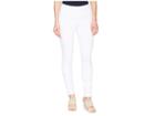Tribal Stretch Twill 28 Pull-on Flatten Leggings With Cuff (white) Women's Casual Pants