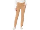 Lauren Ralph Lauren Petite Premier Corduroy Straight Skinny Pants (classic Camel) Women's Casual Pants