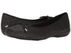 Soft Style Heartbreaker (black Sparkle Linen) Women's Flat Shoes