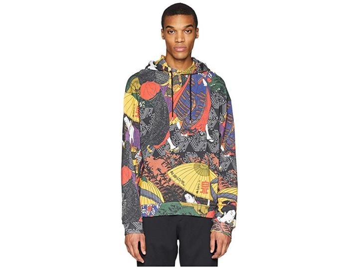 Mcq Japanese Print Hoodie (multi) Men's Sweatshirt