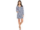 Lilly Pulitzer Upf 50+ Skipper Dress (beckon Blue Oh My Cod) Women's Dress