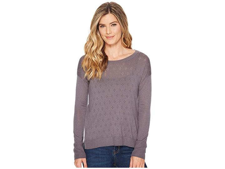 Toad&co Cambria Pointelle Crew (smoke) Women's Clothing