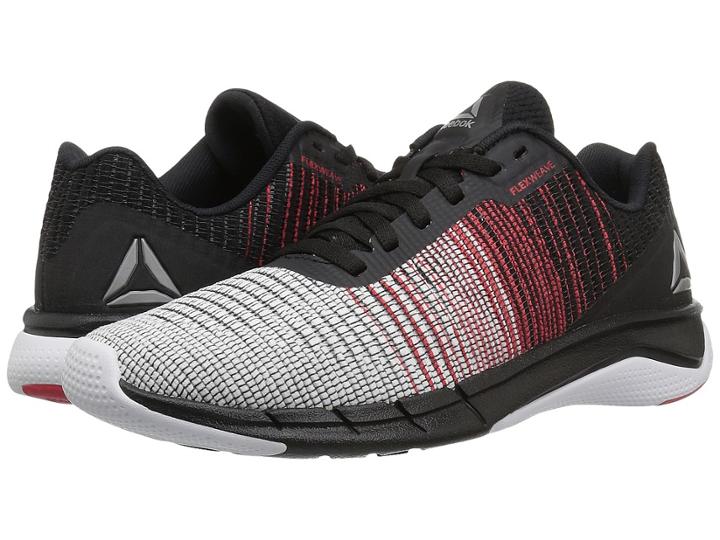 Reebok Kids Flexweave Run (big Kid) (white/black/primal Red) Boys Shoes