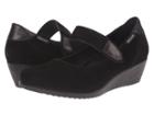 Mephisto Giordana (black Velcalf Premium/dark Grey Podium) Women's  Shoes