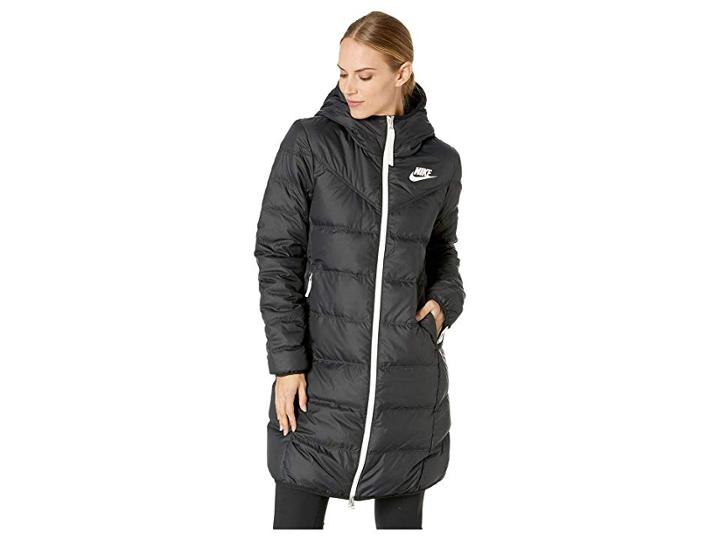 Nike Nike Sportswear Windrunner Down Fill Parka Reversible (black/black/sail) Women's Coat