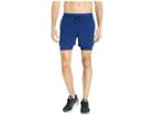 Nike Flex Stride Shorts 5 2-in-1 (blue Void/heather/blue Void/metallic Silver) Men's Shorts