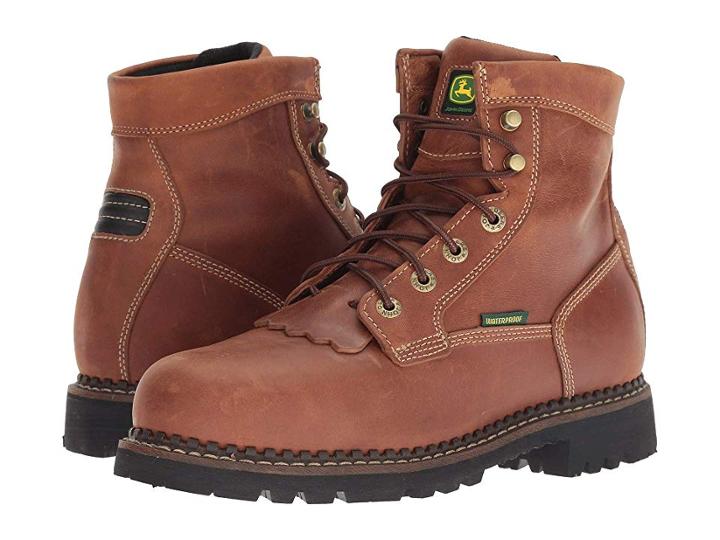 John Deere 6 Waterproof Logger Steel Toe (chestnut) Men's Work Boots