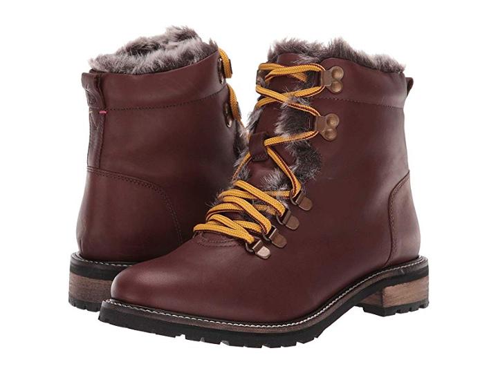Joules Leather Hiker Boot (chestnut) Women's Boots