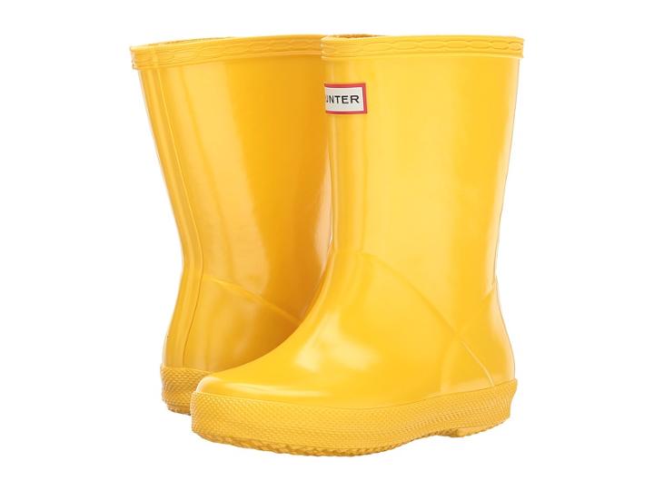 Hunter Kids Original Kids' First Classic Gloss Rain Boot (toddler) (sunlight) Kids Shoes