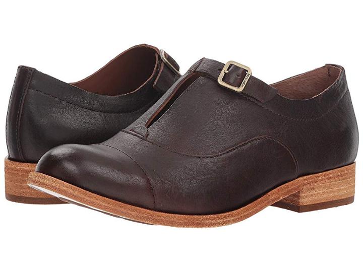 Kork-ease Niseda (dark Brown Full Grain) Women's Hook And Loop Shoes