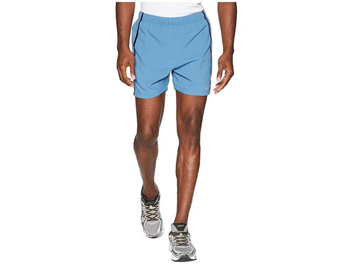 Asics 5 Shorts (azure Heather) Men's Shorts