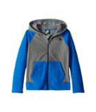 The North Face Kids Glacier Full Zip Hoodie (toddler) (turkish Sea/tnf Medium Grey Heather/cosmic Blue) Boy's Sweatshirt
