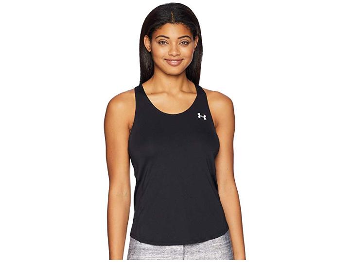 Under Armour Speed Stride Tank Top (black/black/reflective) Women's Sleeveless