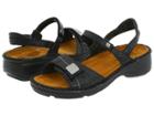Naot Papaya (black Gloss Leather) Women's Sandals