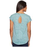 Columbia Shimmering Light Short Sleeve Shirt (iceberg) Women's Short Sleeve Pullover
