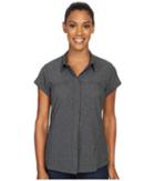 Exofficio Air Spacetm Short Sleeve Shirt (black) Women's Clothing