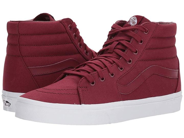 Vans Sk8-hitm ((mono Canvas) Cabernet) Skate Shoes