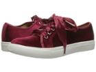 Dirty Laundry Fillmore Velvet Sneaker (merlot Rich Velvet) Women's Lace Up Casual Shoes