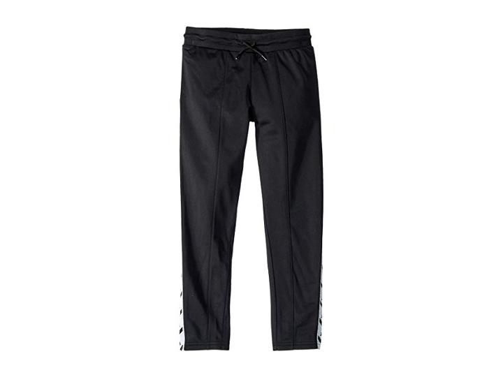 Converse Kids Star Chevron Track Pants (big Kids) (black) Girl's Casual Pants