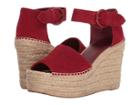 Marc Fisher Ltd Alida Espadrille Wedge (red Suede) Women's Shoes
