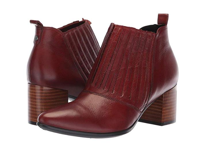 Ecco Shape 45 Block Ankle Boot (fired Brick Calf Leather) Women's  Boots