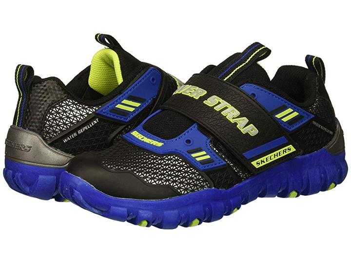 Skechers Kids Pulverizer 97870l (little Kid/big Kid) (blue/black/lime) Boy's Shoes