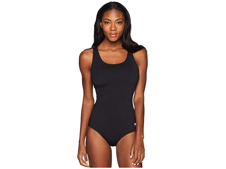 Speedo Speedo(r) Endurance+ Moderate Ultraback One-piece (black) Women's Swimsuits One Piece