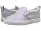 Vans Kids Slip-on V (toddler) ((muted Metallic) Gray/violet) Girls Shoes