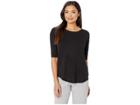 Donna Karan Modal Jersey Sleep Top (black) Women's Pajama