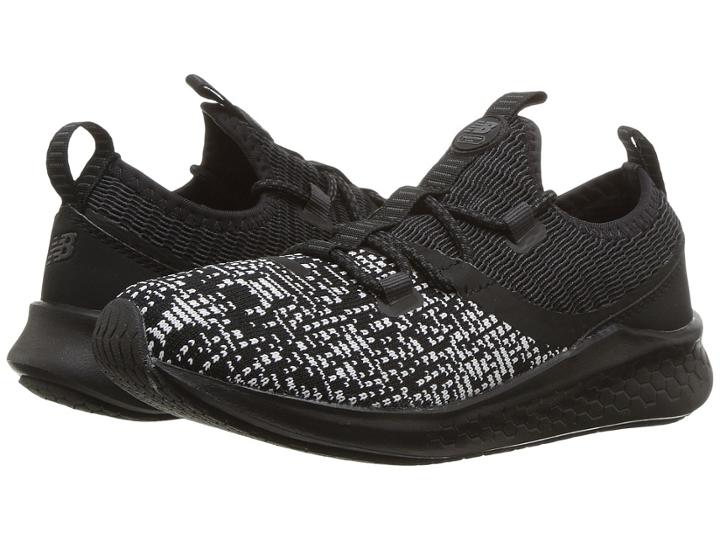 New Balance Kids Kjlazv1p (little Kid) (black/white) Boys Shoes