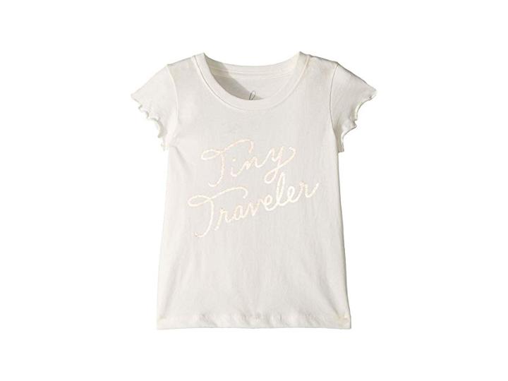 Peek Tiny Traveler Tee (infant) (ivory) Girl's T Shirt
