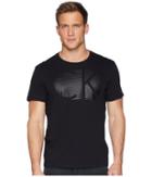 Calvin Klein Short Sleeve Ck Stripe Logo Tee (black) Men's T Shirt