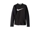 Nike Kids Pro Warm Long Sleeve Mock Top (little Kids/big Kids) (black/dark Grey/white) Boy's Clothing