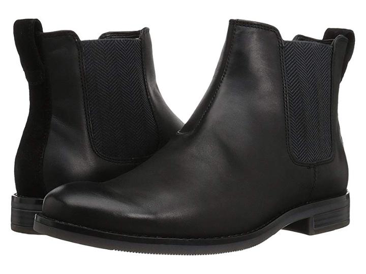 Rockport Wynstin Chelsea (black) Men's Dress Flat Shoes