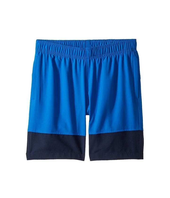 Columbia Kids Solar Stream Stretch Shorts (little Kids/big Kids) (super Blue/collegiate Navy) Boy's Shorts