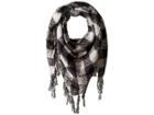 Collection Xiix Buffalo Plaid Boucle Triangle (black) Scarves
