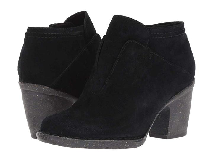 Clarks Carleta York (black Suede) Women's  Shoes
