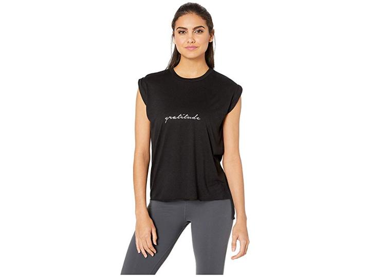 Onzie Weekend Tee (gratitude Black) Women's T Shirt