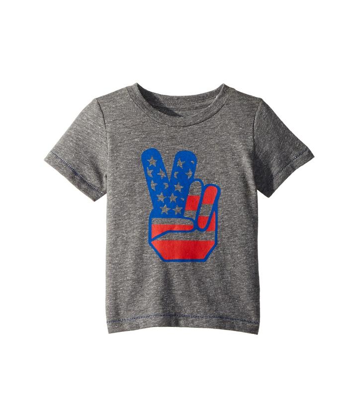 Peek Flag Peace Tee (infant) (medium Grey) Boy's T Shirt