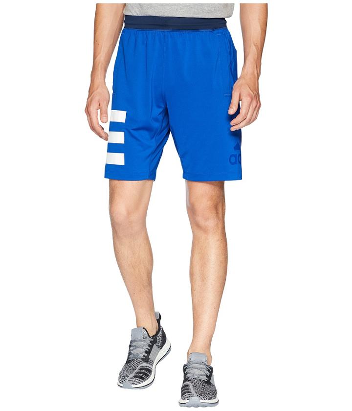 Adidas Speedbreaker Hype Icon Knit Shorts (collegiate Royal/white) Men's Shorts
