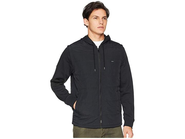 Rvca Logan Puffer Jacket (rvca Black) Men's Coat