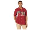 Tommy Bahama Mele Kalikimaka Shirt (plum Raisin) Men's Short Sleeve Button Up
