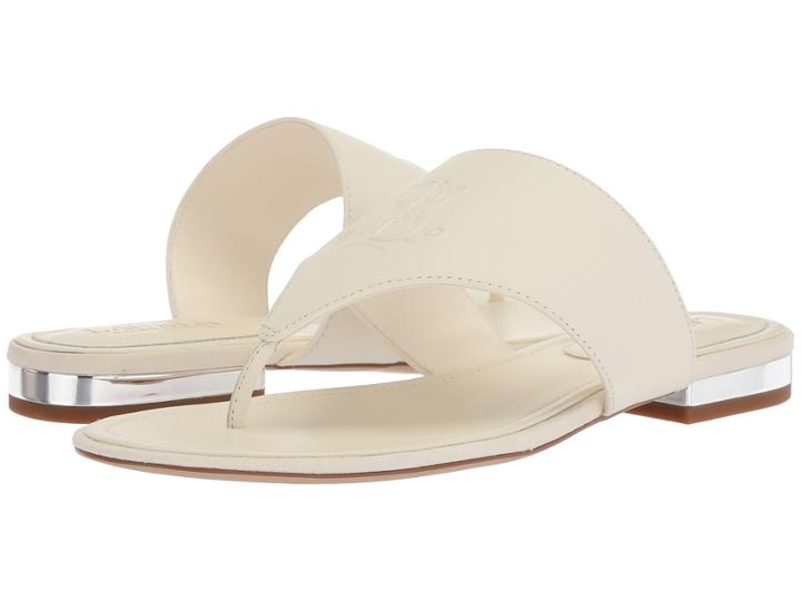 Lauren Ralph Lauren Deandra (vanilla Super Soft Leather) Women's Shoes