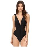 6 Shore Road By Pooja Baracoa One-piece (black Rock) Women's Swimsuits One Piece