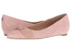 Lauren Ralph Lauren Amarinda (pearl Pink/pearl Pink Kid Suede/super Soft Leather) Women's Flat Shoes