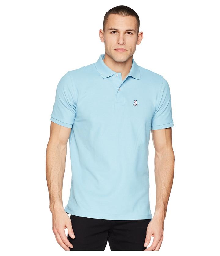 Psycho Bunny Classic Polo Fashion Colors (reef) Men's Short Sleeve Pullover