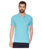 Tommy Jeans Slim Fit Flag Polo Shirt (maui Blue) Men's Clothing