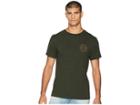 Rvca Public Works Tee (olive Heather) Men's T Shirt